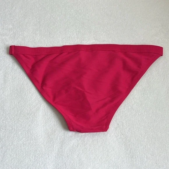J. Crew Women’s Ribbed Full Coverage Low Rise Bikini Bottom Size Small - Picture 2 of 8